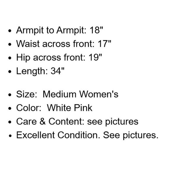 Katherine Way Dress Womens Medium Pink White Floral Stretch Knit Bow at Neck - Picture 4 of 11